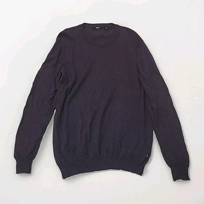 Hugo Boss Sweater Men's XL Crew Neck Long Sleeve Purple - Image 1 of 4