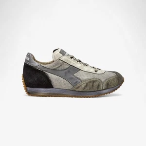 Scarpe Diadora Heritage Equipe H Dirty Stone Wash Evo Sneaker Unisex Bianco Sosp - Foto 1 di 8