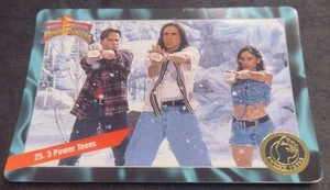 1995 Cardzillion Power Rangers #25 3 Power Teens MMPR Vending Card HTF Saban AJJ - Foto 1 di 3