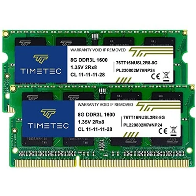 16 GB KIT (2x8 GB) DDR3L / DDR3 1600 MHz (DDR3L 1600) PC3L 12800 / PC3-12800 Non - Immagine 1 di 4