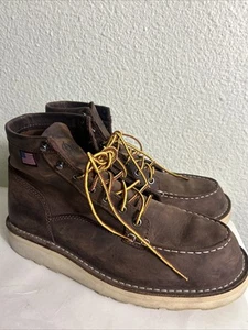 Danner Men's Bull Run Moc Toe 9.5 EE 6" Work Boot 15563 - Brown Med - Picture 1 of 18