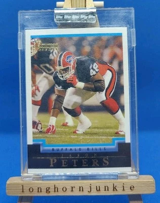 Tarjeta de novato Eagles 2004 Bowman blanco sin circular/165 Jason Peters RC Foto 1 de 2