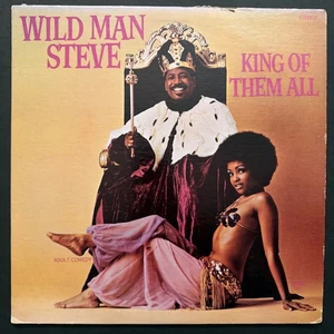 Wildman Steve~King Of Them All~With Mail Order Insert~Raw Records~Comedy - Imagen 1 de 3