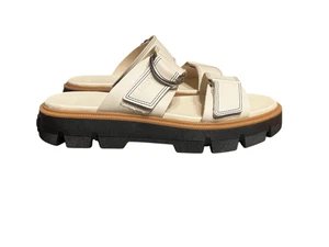 Sorel womans 9.5 Rein CB cream black Slide Sandal hiking travel walking camping - Picture 1 of 6