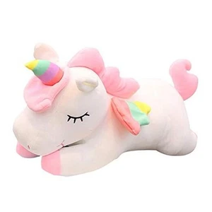 Unicorn Stuffed Animals, Soft Unicorn Plush Hugging Pillow Toy 12 in White - Picture 1 of 7