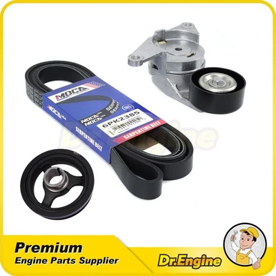 Kit de componentes de correa equilibradora armónica para Cadillac XTS Chevrolet GMC Acadia 3,6 L Foto 1 de 4