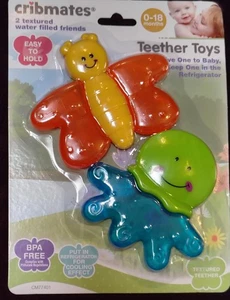 Cribmates Garden Friends Gel Chill Teethers Butterfly Octopus - Picture 1 of 3