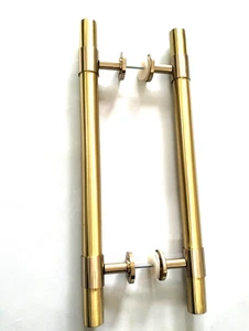 20” inch long BACK to BACK large long rail rod Brass D pull Door hollow 50 cm - Picture 1 of 6