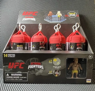 NEW UFC Octagon Fighters 8 Sealed Blind Punching Bags Pack Figures + Display MMA - Image 1 of 4
