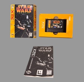 Vintage Sega Genesis 32X Star Wars Arcade Video Game with Original Box & Manual