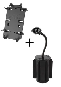 RAM-A-CAN II™ Cupholder Quick-Grip XL Large Phone Mount - iPhone, Galaxy, Others - Picture 1 of 7