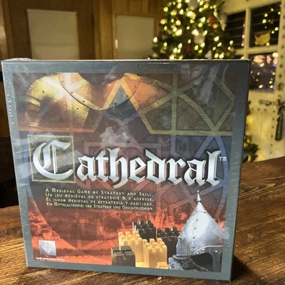 CATHEDRAL Medieval Strategy Skill Board Game Wood FGA Family Games #607 SEALED - Image 1 of 4