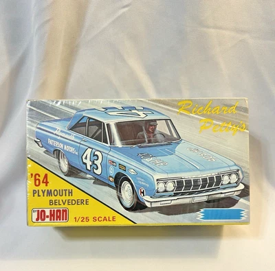 JO-HAN PLYMOUTH '64 BELVEDERE RICHARD PETTY model kit  NEW in FACTORY SEALED Box - Image 1 of 4