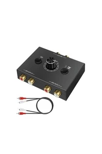 1 In 2 Out / 2 In 1 Out RCA Stereo Audio Switch Bi-Directional Audio Switcher - Picture 1 of 7