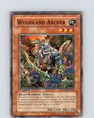 Yu-Gi-Oh TCG Woodland Archer SOVR-EN031 1st Edition Regular Common Card LP-NM - Image 1 of 2