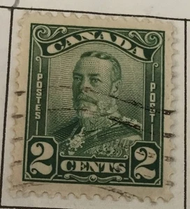 Sello verde de 2 centavos de Canadá - Imagen 1 de 1