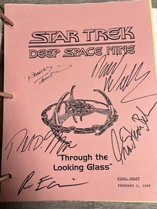 Sceneggiatura Star Trek Deep Space Nine autografo attraverso lo specchio - Foto 1 di 1