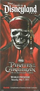 Disneyland Park Guide Map Pirates of the Caribbean Movie Premiere May 7, 2011 - Picture 1 of 3