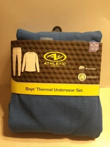 Athletic Works Boy's Size XL/XG 14-16 Blue Thermal Underwear Set. Breathable New - Picture 1 of 7