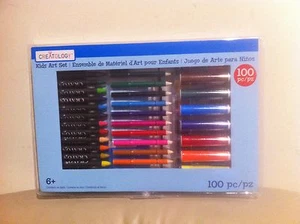 New Arts & Crafts for Kids Supplies Set 100 PC Art Set by Creatology - Picture 1 of 2