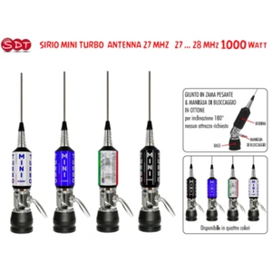 SIRIO MINI TURBO ANTENNA 27 MHZ 27 ... 28 MHz 1000 Watt - Afbeelding 1 van 16