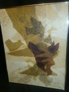 Seltenes Tom Paar signiertes abstraktes Kunst modernes Gemälde auf Leinwand - Bild 1 von 1