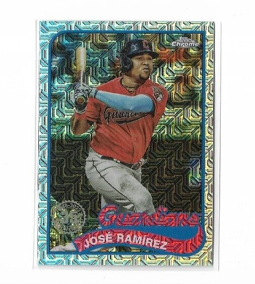 2024 Topps Series 1  Jose Ramirez Silver Pack Mojo Refractor #T89C-35 - Image 1 of 2