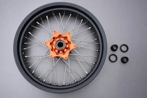 Rim Spoke Front Wheel Supermoto Orange KTM ENDURO 690 / R 2008-2024 3.5"x17" - Picture 1 of 6