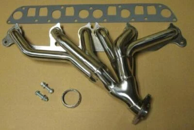 For 1991-1999 Jeep Wrangler Cherokee 4.0L Polished Stainless Headers TJ YJ XJ ZJ Foto 1 de 4