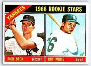 1966 Topps New York Yankees Rookie Stars #234 Roy White Rich Beck Rookie RC