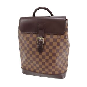 LOUIS VUITTON LV Soho Used Backpack Handbag Damier N51132 Vintage #CE999 S
