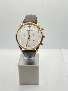 OROLOGIO UOMO EMPORIO ARMANI IN ACCIAIO ROSE' E PELLE AR1916 NUOVO!! -20% OFF - Foto 1 di 7