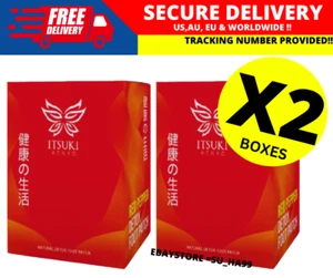 Itsuki Kenko Red Pepper & Herbal Foot Pads Patch Detoxifying ( 2 BOX ) - Picture 1 of 7
