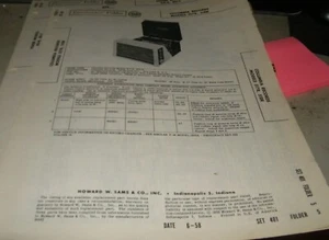 Columbia Records AM RECEIVER MIT PLATTENWECHSLER 2 MODELLE (SAMS PHOTOFACT 401-5) - Bild 1 von 1
