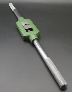 Vintage verstellbar 18" Gewindebohrer Griff Schraubenschlüssel Maschinist Werkzeug - Bild 1 von 5