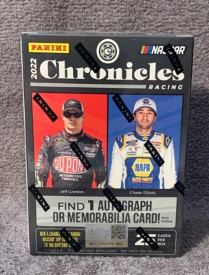 NASCAR-2022  Panini Chronicles Racing-NEW/SEALED-Blaster Box-25 Total Cards-Auto - Image 1 of 2