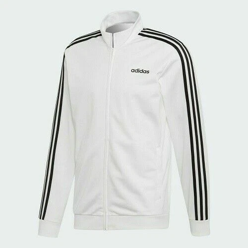 adidas Essential 3-Stripes Tricot Track Men's Jacket - White, L
