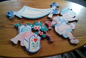 015 Vintage Mother Goose Pin Ups Rock A Bye Baby Dolly Toy Company 1952 Wall Art - Picture 1 of 9