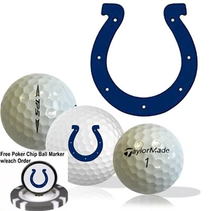 NFL Indianapolis Colts • Golf Balls 12 pack • TaylorMade TP5 • Refinished - Picture 1 of 3