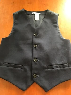 Janie and Jack NWOT Navy Blue Tailored Vest - 6 Years - Image 1 of 4