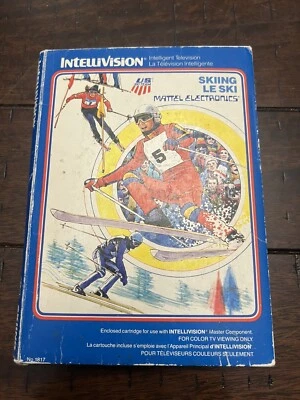 Skiing (Intellivision, 1980) WITH OVERLAYS NO MANUAL - Image 1 of 4