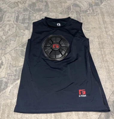 Camisa protectora sin mangas negra Pro Sternum talla XL X-grande G Form para jóvenes niños Foto 1 de 4