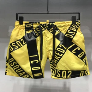 Shorts Men Yellow Beach Party Running Short Pants Lightweight Yoga Quick Dry - Picture 1 of 1