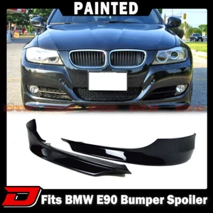 Fit For BMW 3-Series E90 LCI 4D Front Bumper Lip Splitter Spoiler Painted #668 - Picture 1 of 7
