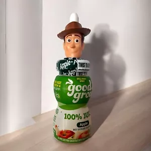 Bueno 2 Cultivo Topper y Jugo - Woody - Disney Toy Story Nuevo Sellado Manzana - Imagen 1 de 2