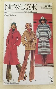 New Look 6049 COAT JACKET 70's Vintage Uncut Unused Factory folded Easy S M L - Picture 1 of 3