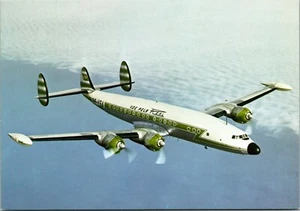 Postal de colección Lockheed L-1049 Super Constellation PP-YSA sin publicar años 70 - Imagen 1 de 2