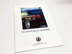 BMW Alpina B3 1999 3.2 B3 3.3 B10 3.3 B10 V8 B12 6.0 E-KAT folleto - francés - Imagen 1 de 2