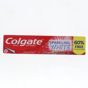 Colgate Sparkling White Cinnamint Toothpaste Cinnamon Red Gel 4 oz - Picture 1 of 3