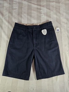 NEW Gap Shield Bermuda Shorts School Uniform Navy Blue Size 16 Adjustable Waist - Picture 1 of 10